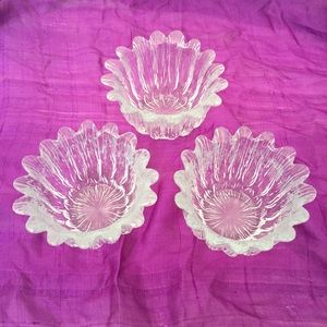 Mid Century Holmegaard Small Bowls set of 3